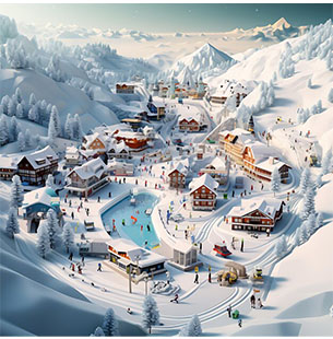 ski et activités humaines